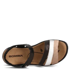 Romika Sandals|Women's , Ibiza 111 Sandal Black Multi