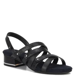 Ros Hommerson Sandals|Women's , Breeze Sandal Black Pebble Patent Leather