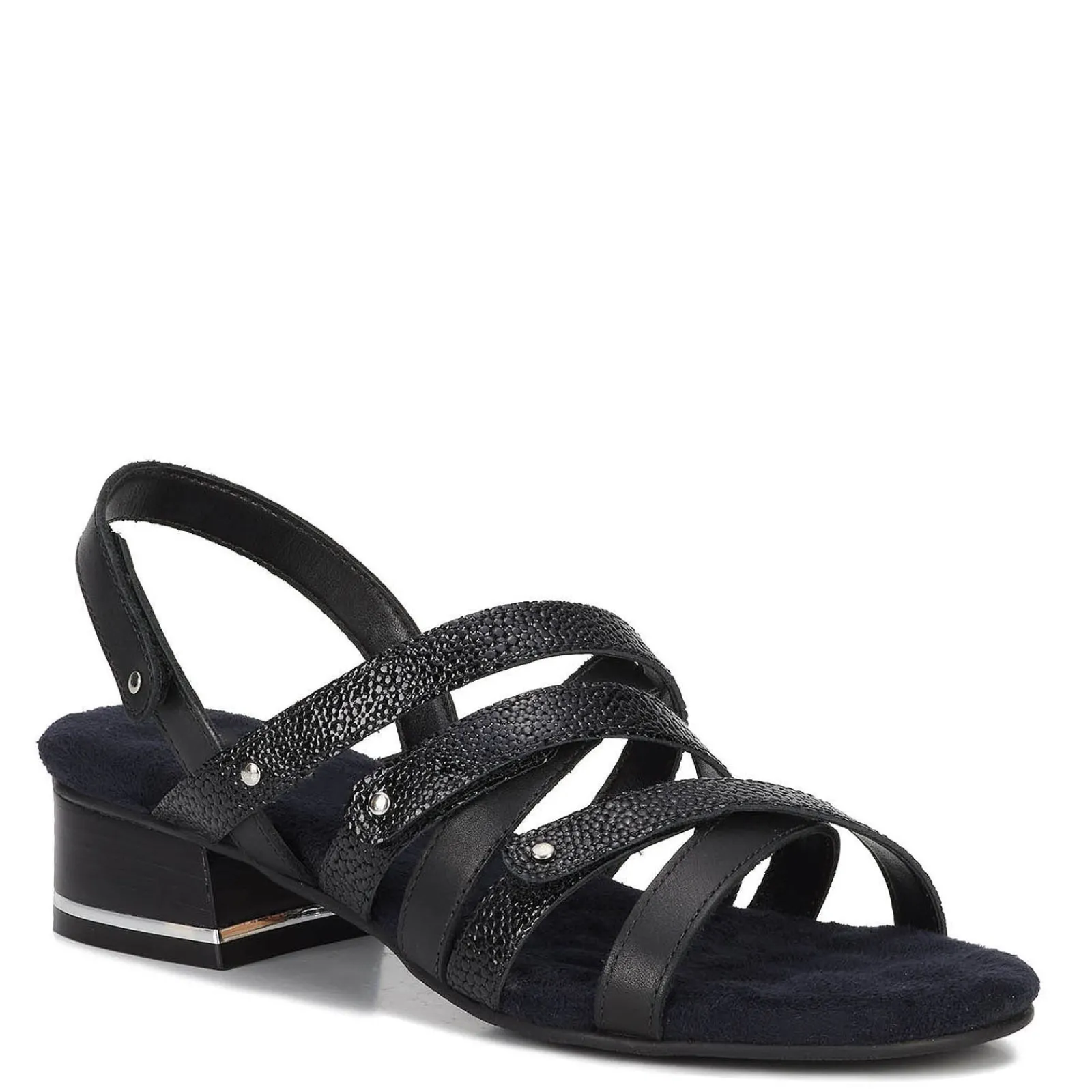 Ros Hommerson Pumps & Heels|Women's , Breeze Sandal Black Pebble Patent Leather