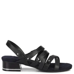 Ros Hommerson Pumps & Heels|Women's , Breeze Sandal Black Pebble Patent Leather