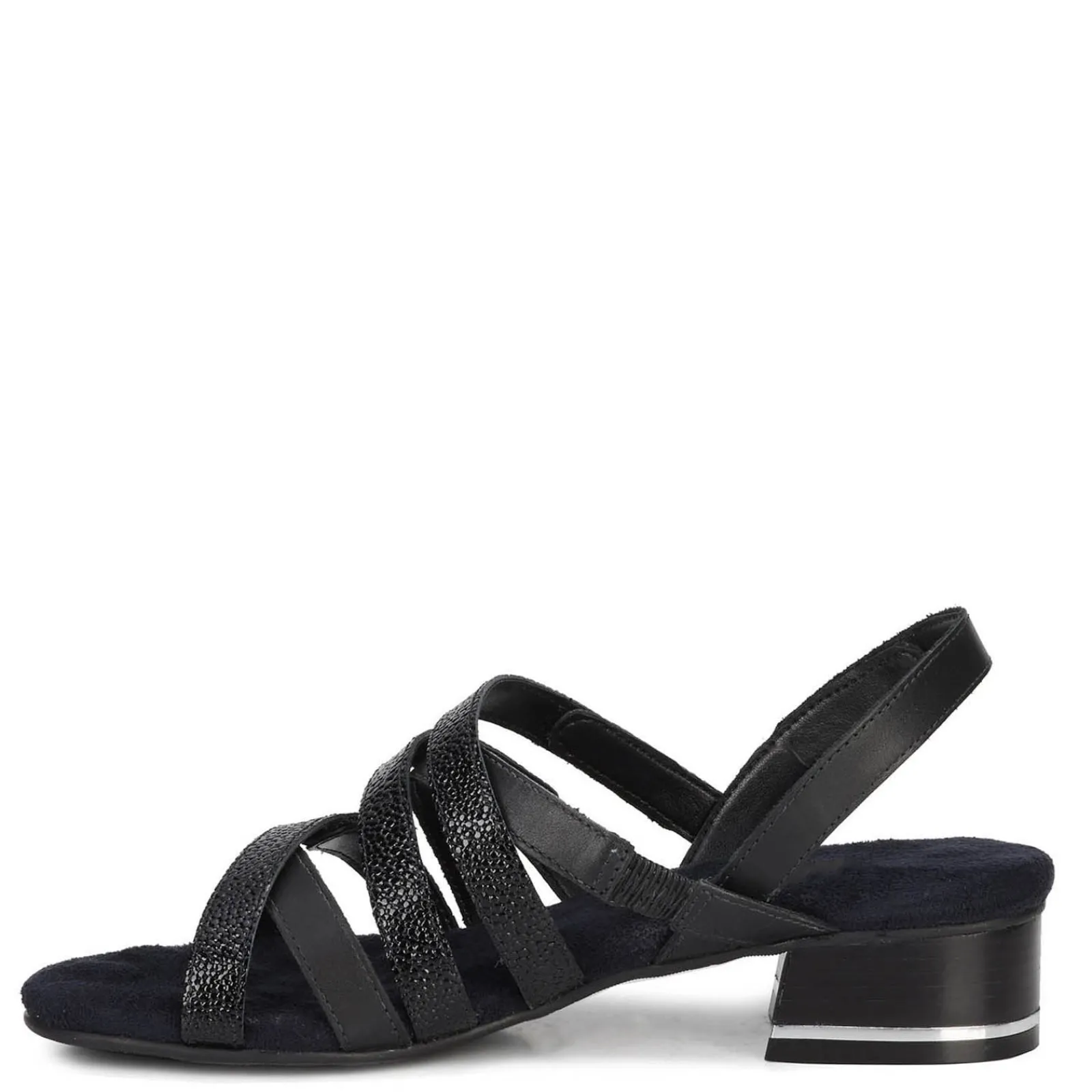 Ros Hommerson Pumps & Heels|Women's , Breeze Sandal Black Pebble Patent Leather