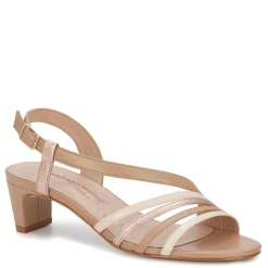 Ros Hommerson Sandals|Women's , Lettie Sandal Rose Gold Metallic Leather