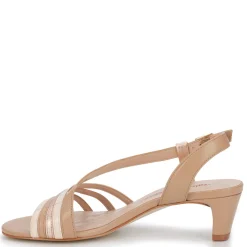 Ros Hommerson Sandals|Women's , Lettie Sandal Rose Gold Metallic Leather