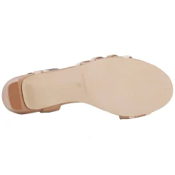 Ros Hommerson Sandals|Women's , Lettie Sandal Rose Gold Metallic Leather