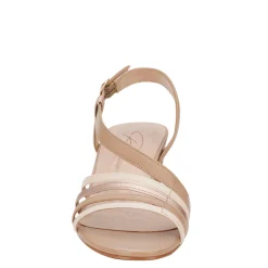 Ros Hommerson Pumps & Heels|Women's , Lettie Sandal Rose Gold Metallic Leather