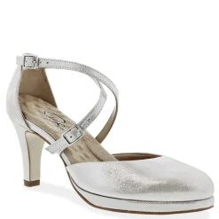 Ros Hommerson Pumps & Heels|Women's , Pammy Pump Silver Glitter Leather