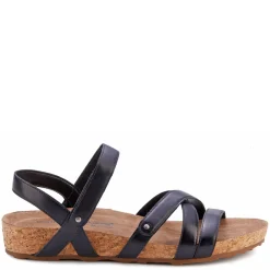 Ros Hommerson Sandals|Women's , Pool Sandal Black Leather