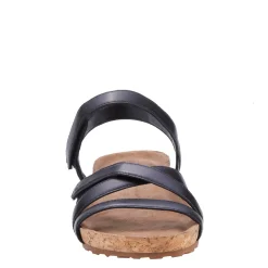 Ros Hommerson Sandals|Women's , Pool Sandal Black Leather