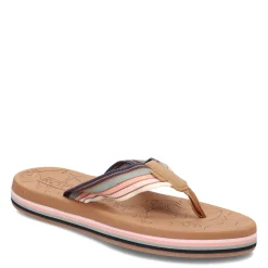 Roxy Sandals|Women's , Colby Hi Flip Flop Sandal Olive Pink