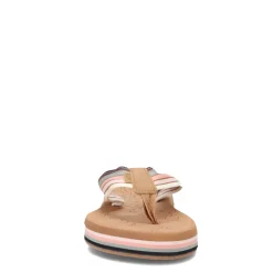 Roxy Sandals|Women's , Colby Hi Flip Flop Sandal Olive Pink