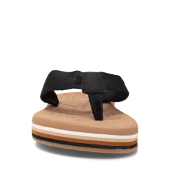 Roxy Sandals|Women's , Colby Hi Flip Flop Black Tan