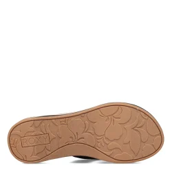 Roxy Sandals|Women's , Colby Hi Flip Flop Black Tan