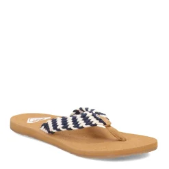 Roxy Sandals|Women's , Porto III Sandal Navy White