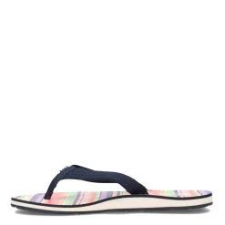 Roxy Sandals|Women's , Vista Loreto Flip Flop Blue Pink