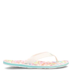 Roxy Sandals|Women's , Vista Loreto Flip Flop White Blue