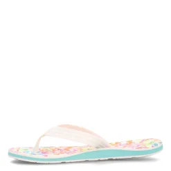 Roxy Sandals|Women's , Vista Loreto Flip Flop White Blue