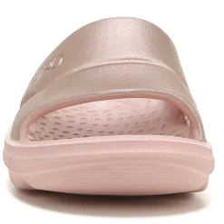 Ryka Sandals|Women's , Restore Slide Recovery Sandal Rose Gold