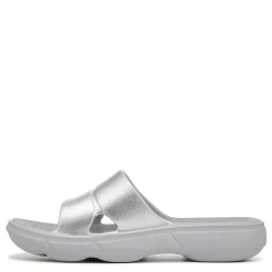 Ryka Sandals|Women's , Restore Slide Recovery Sandal Silver Grey
