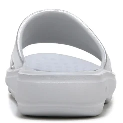 Ryka Sandals|Women's , Restore Slide Recovery Sandal Silver Grey