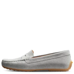 Samuel Hubbard Loafers|Women's , Free Spirit Slip-On Gray Suede