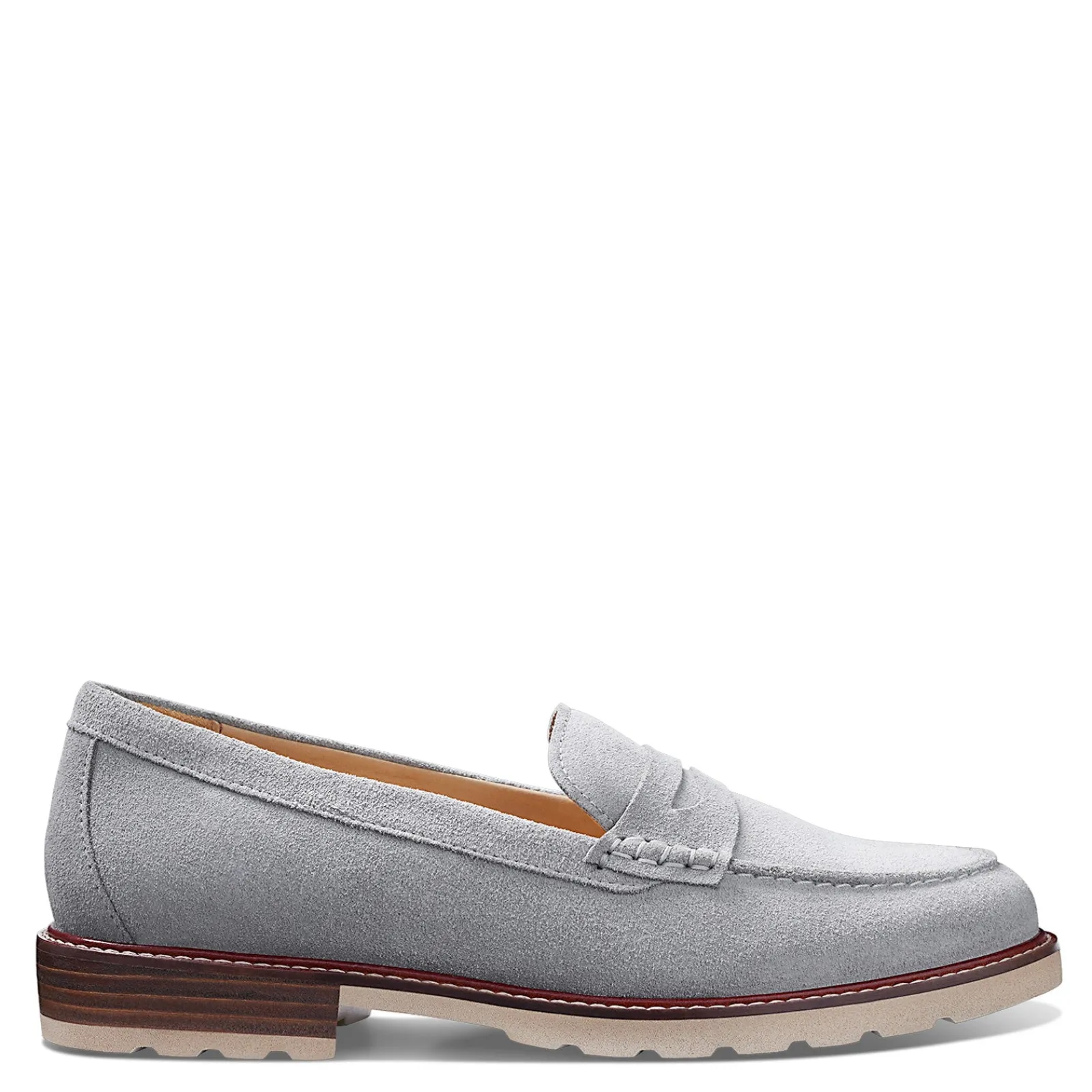 Samuel Hubbard Loafers|Women's , Tailored Traveler Loafer Light Grey Suede