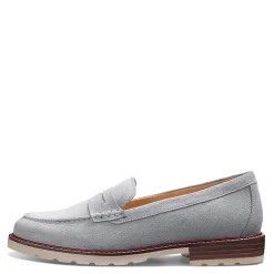 Samuel Hubbard Loafers|Women's , Tailored Traveler Loafer Light Grey Suede
