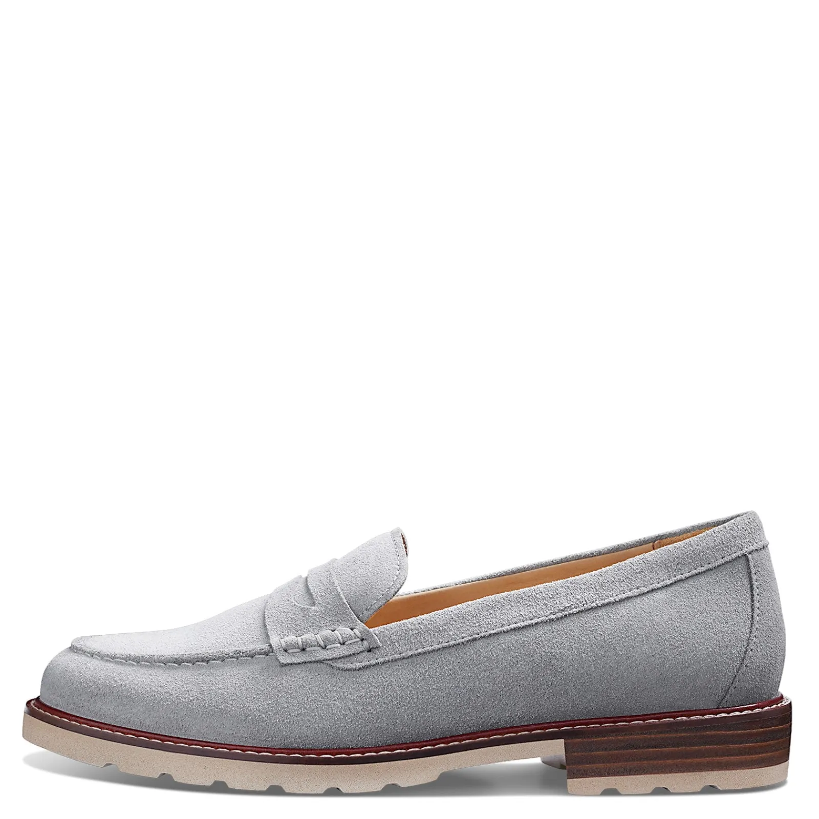 Samuel Hubbard Loafers|Women's , Tailored Traveler Loafer Light Grey Suede