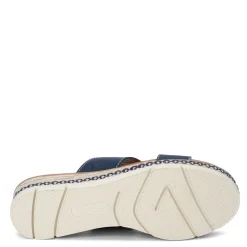 SAS Loafers|Women's , Bliss Slip-On Wedge Navy