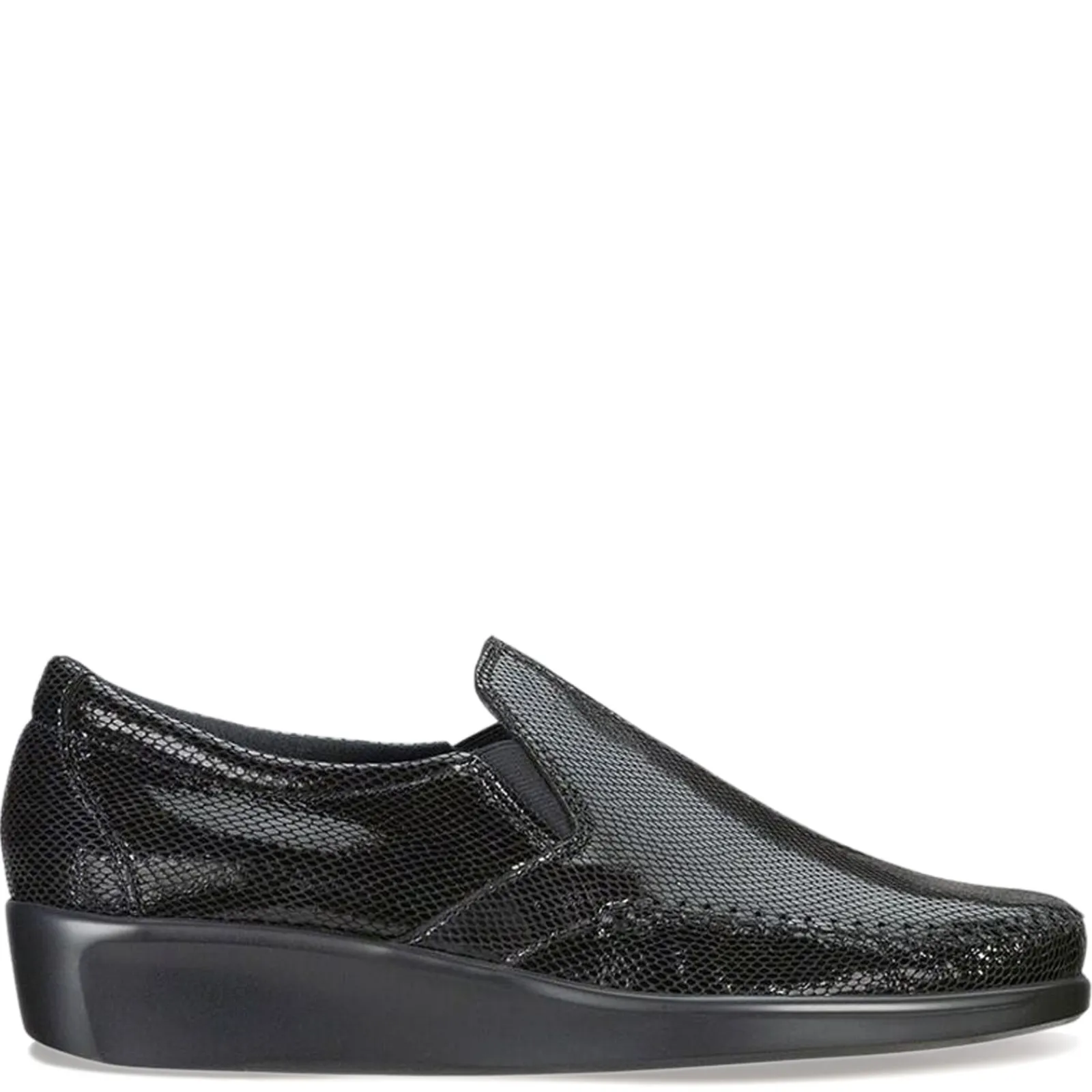 SAS Loafers|Women's , Dream Slip-On Black Snake