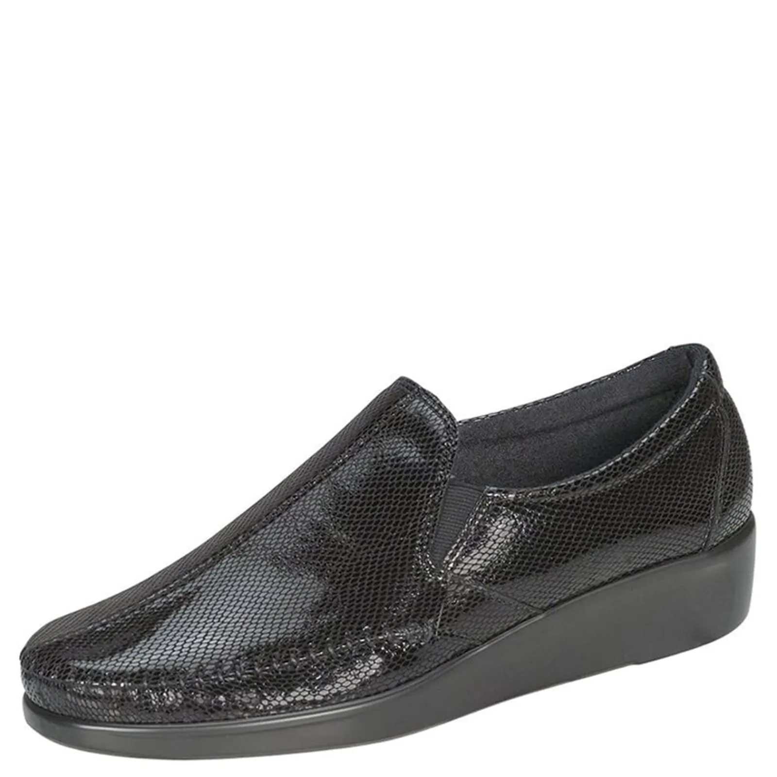 SAS Loafers|Women's , Dream Slip-On Black Snake