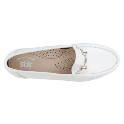 SAS Loafers|Women's , Metro Slip-On Loafer White