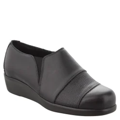 SAS Slip-On Shoes|Women's , Nora Slip-On Loafer Black/Lizard