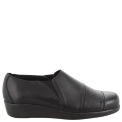 SAS Slip-On Shoes|Women's , Nora Slip-On Loafer Black/Lizard