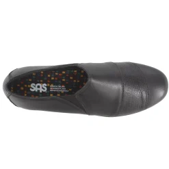 SAS Slip-On Shoes|Women's , Nora Slip-On Loafer Black/Lizard