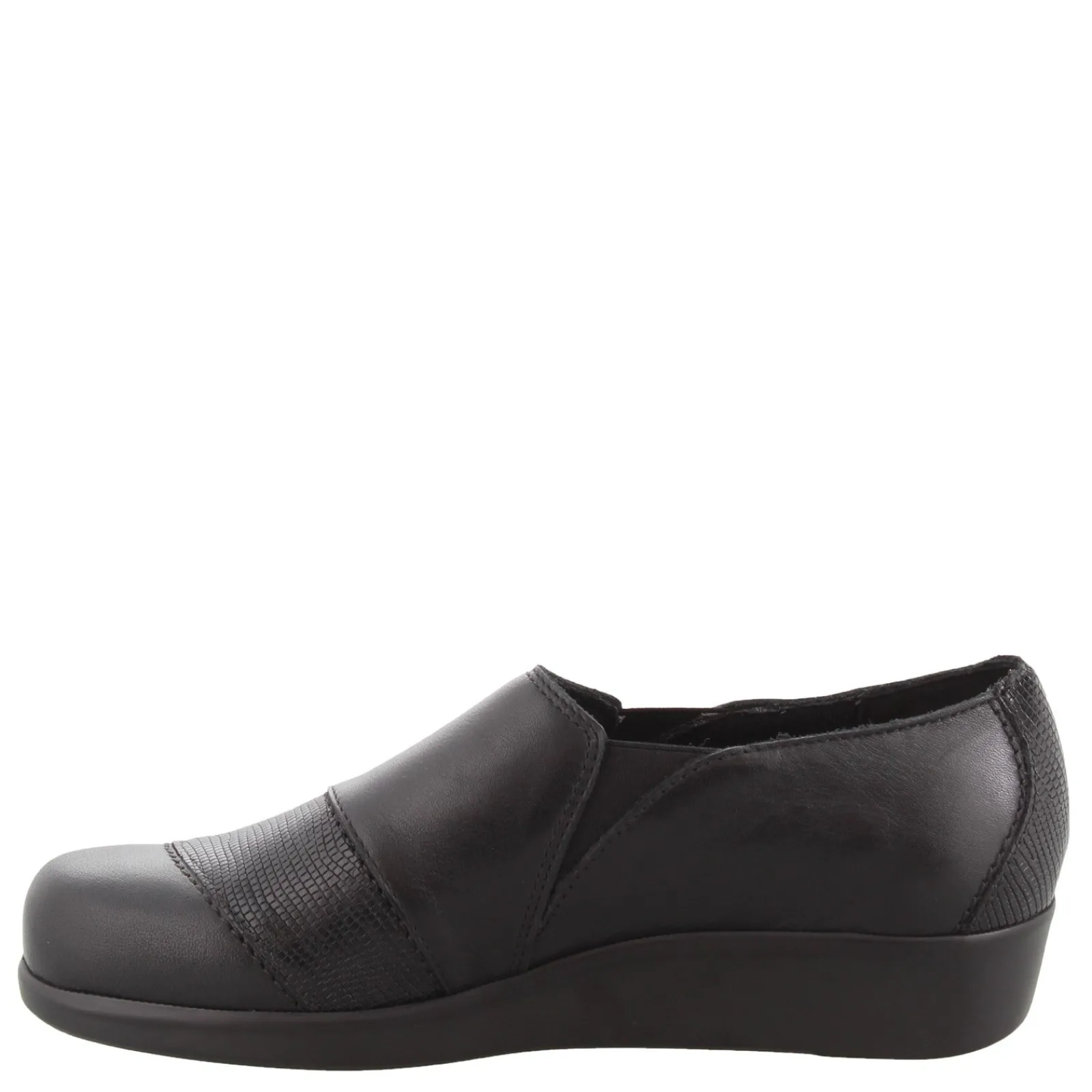 SAS Loafers|Women's , Nora Slip-On Loafer Black/Lizard