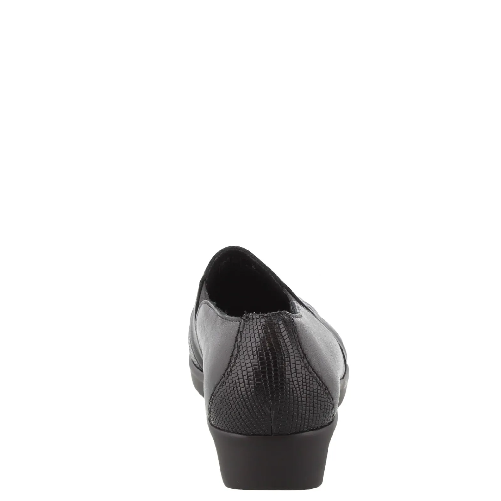 SAS Loafers|Women's , Nora Slip-On Loafer Black/Lizard