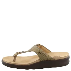 SAS Sandals|Women's , Sanibel T-Strap Slide Sandal Olive
