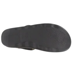 SAS Sandals|Women's , Sanibel T-Strap Slide Sandal Black Snake