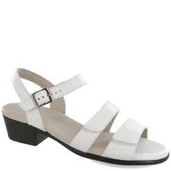SAS Sandals|Women's , Savanna Sandal White Lizard Print
