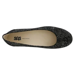 SAS Flats|Women's , Scenic Ballet Flat Black Lace