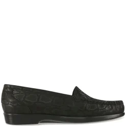 SAS Slip-On Shoes|Women's , Simplify Loafer Black Snake Print