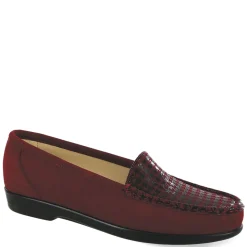 SAS Slip-On Shoes|Women's , Simplify Loafer Red Tetris