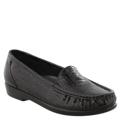 SAS Slip-On Shoes|Women's , Simplify Loafer Black Croco