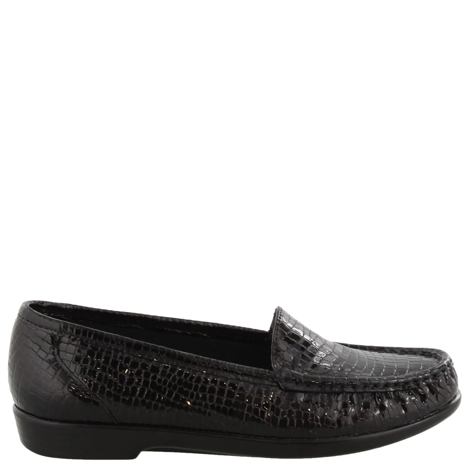 SAS Slip-On Shoes|Women's , Simplify Loafer Black Croco