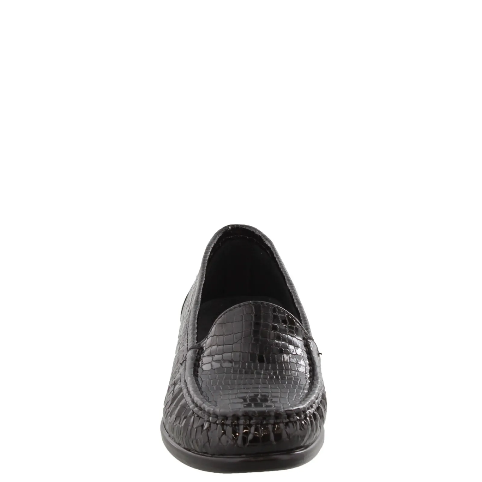 SAS Slip-On Shoes|Women's , Simplify Loafer Black Croco