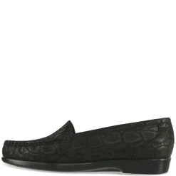 SAS Loafers|Women's , Simplify Loafer Black Snake Print