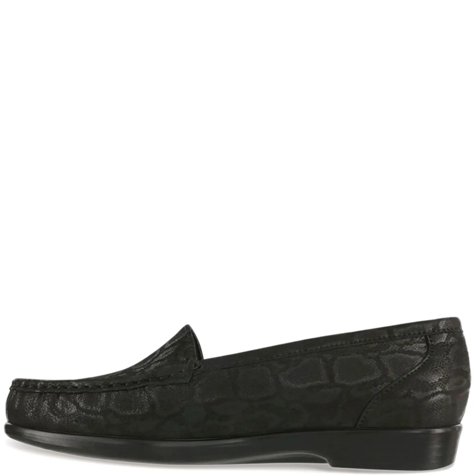 SAS Loafers|Women's , Simplify Loafer Black Snake Print