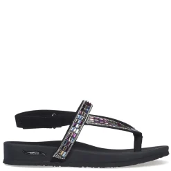 Skechers Sandals|Women's , Arch Fit Meditation - Fancy Love Sandal Black Multi