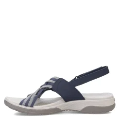 Skechers Sandals|Women's , Arch Fit Reggae Sport Sandal Navy/Grey