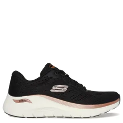 Skechers Sneakers & Athletic|Women's , Arch Fit 2.0 - Glow The Distance Sneaker Black/Rose Gold